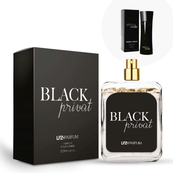 Perfume Masculino Black Privat LPZ PARFUM - 100ml - Imagem 2