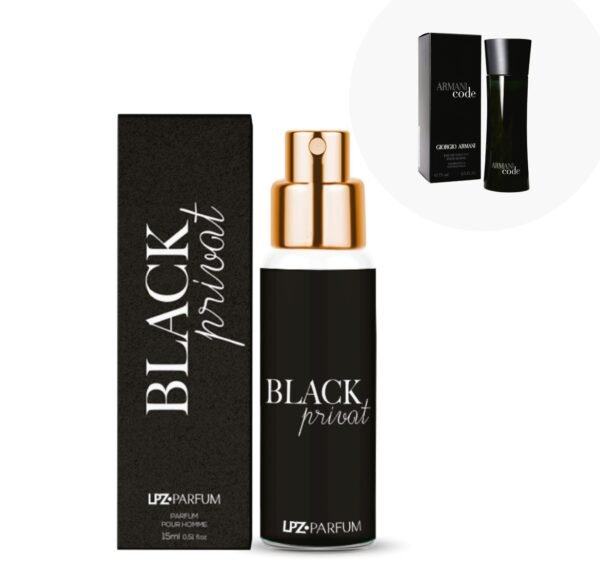 Perfume Masculino Black Privat LPZ PARFUM - 15ml - Imagem 2